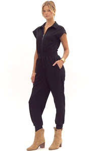 From zipper jumpsuit