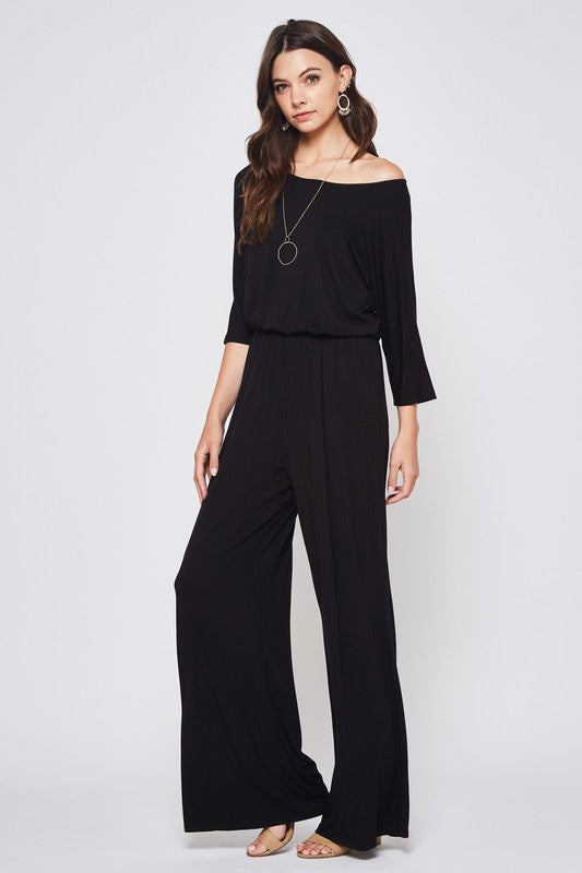 Boat neck Palazzo Jumpsuit
