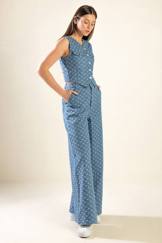 Lety’s Palazzo denim pant