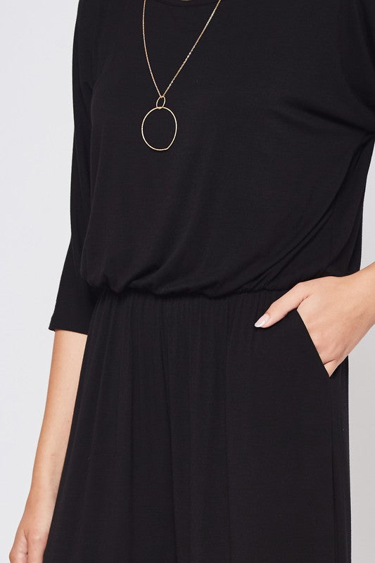 Boat neck Palazzo Jumpsuit