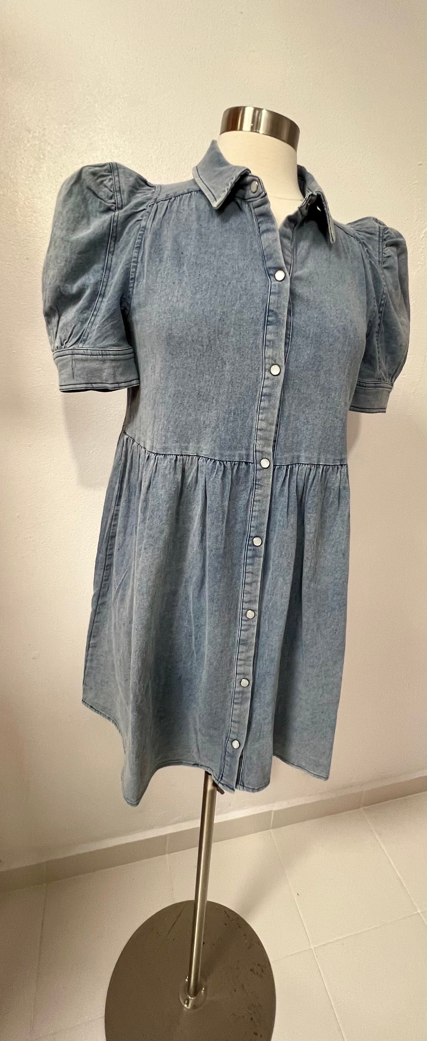 Stretch denim dress