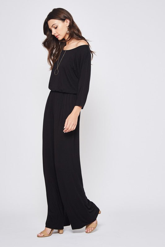 Boat neck Palazzo Jumpsuit