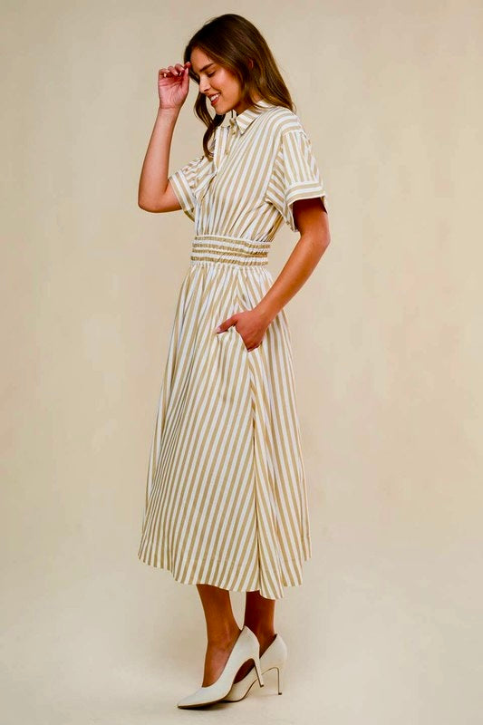 Stripes Midi dress