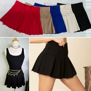 Pleated skort