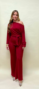 Boat neck Jumpsuit