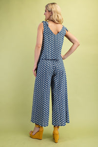 Embroidered denim Jumpsuit