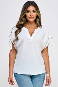 Adjustable shoulders blouse