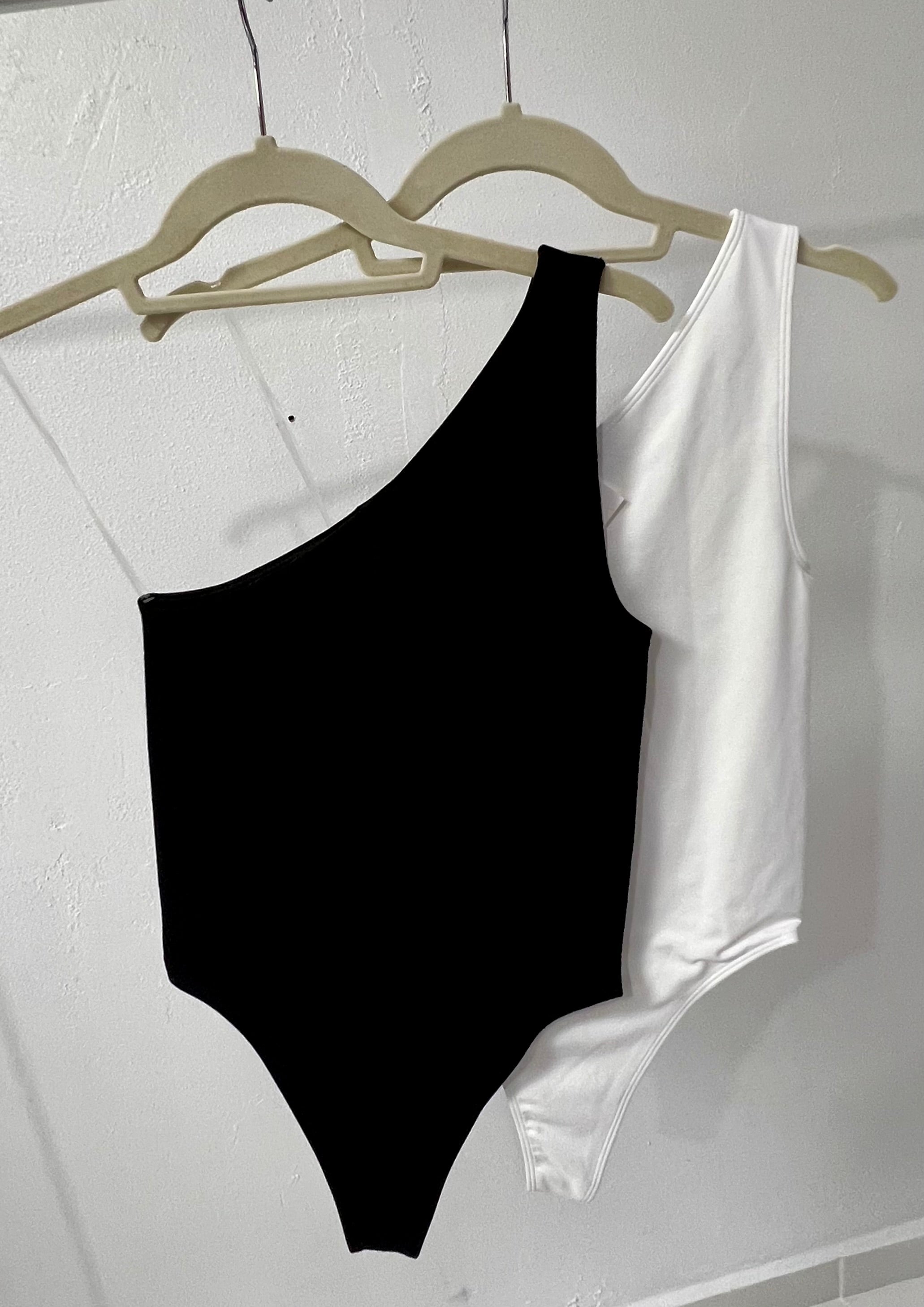 One Shoulder Basic bodysuit