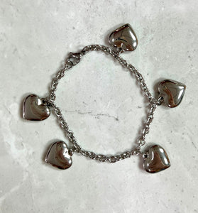 Stainless Steel hearts bracelet