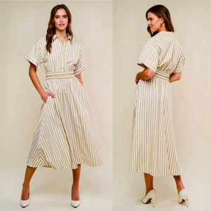 Stripes Midi dress