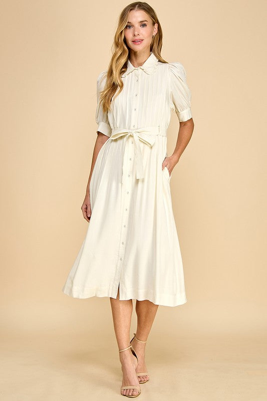 Pleated MIDI dress