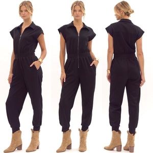 From zipper jumpsuit