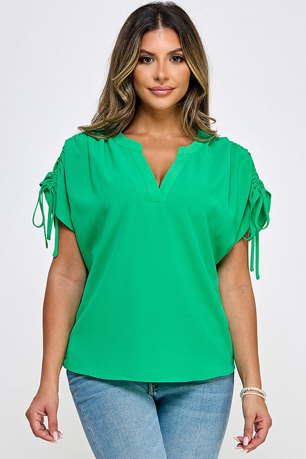 Adjustable shoulders blouse