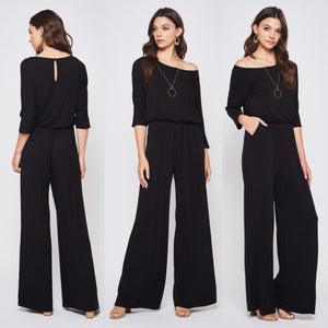 Boat neck Palazzo Jumpsuit