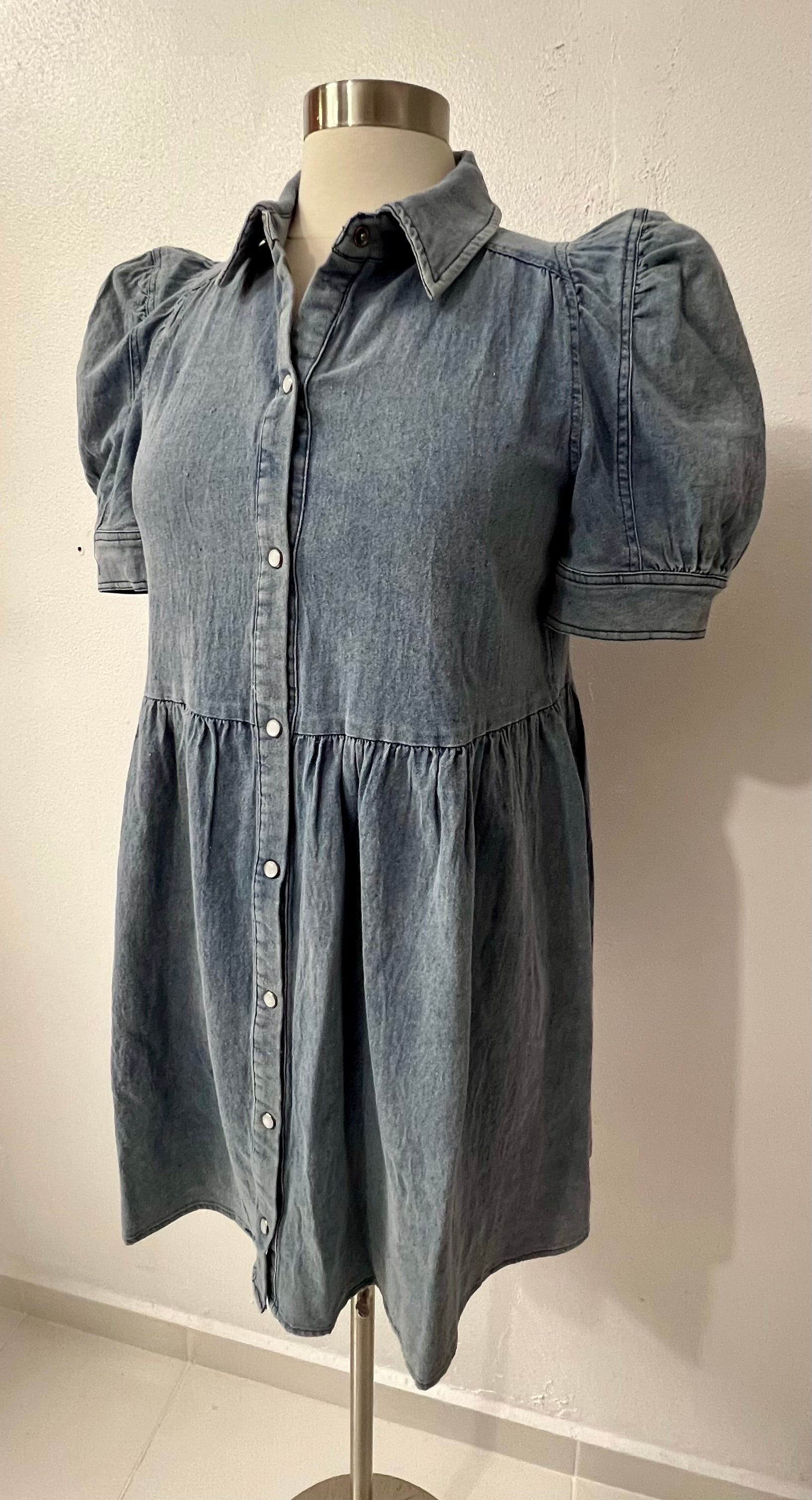 Stretch denim dress