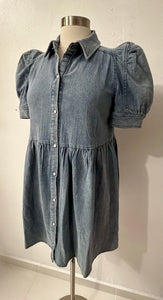 Stretch denim dress