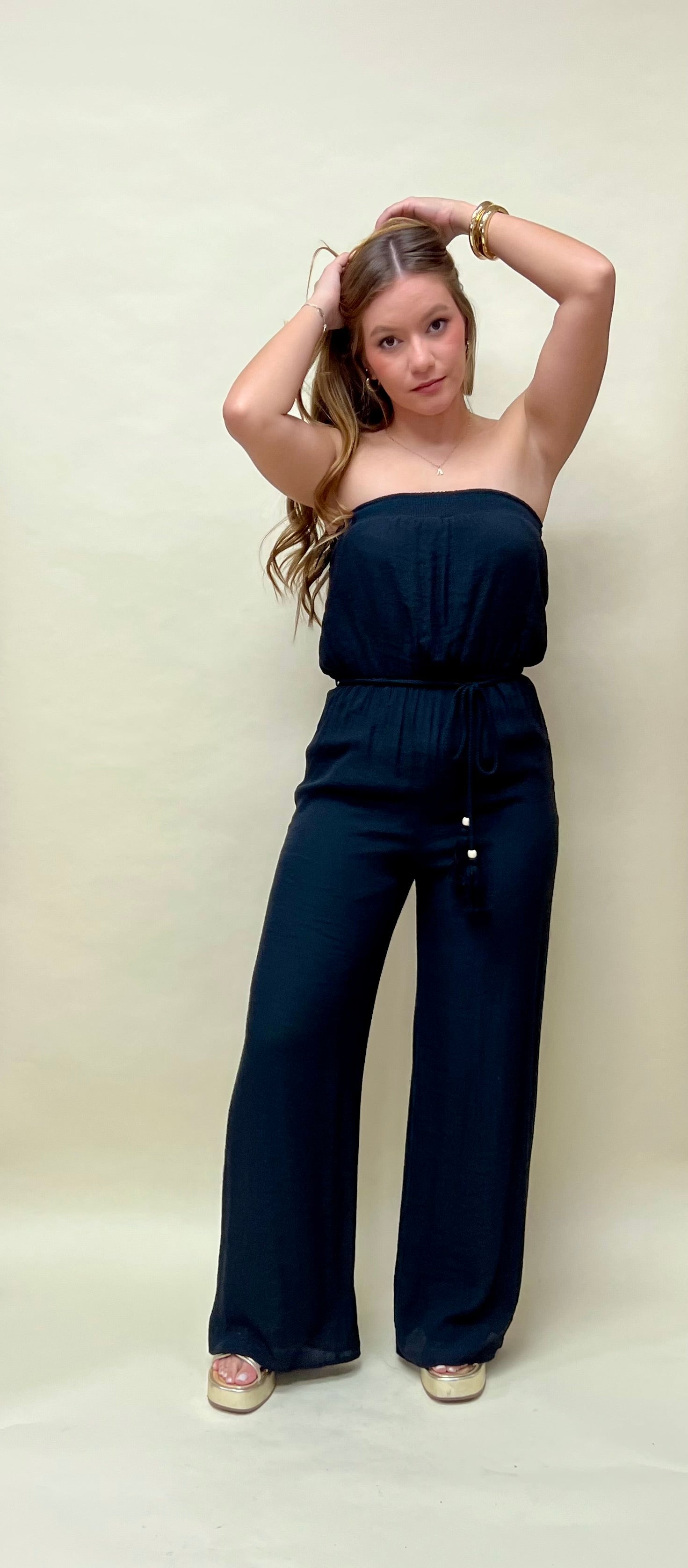 Strapless jumpsuit