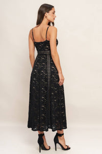Isabela’s lace midi dress