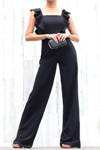 Ruffles sleeves jumpsuit