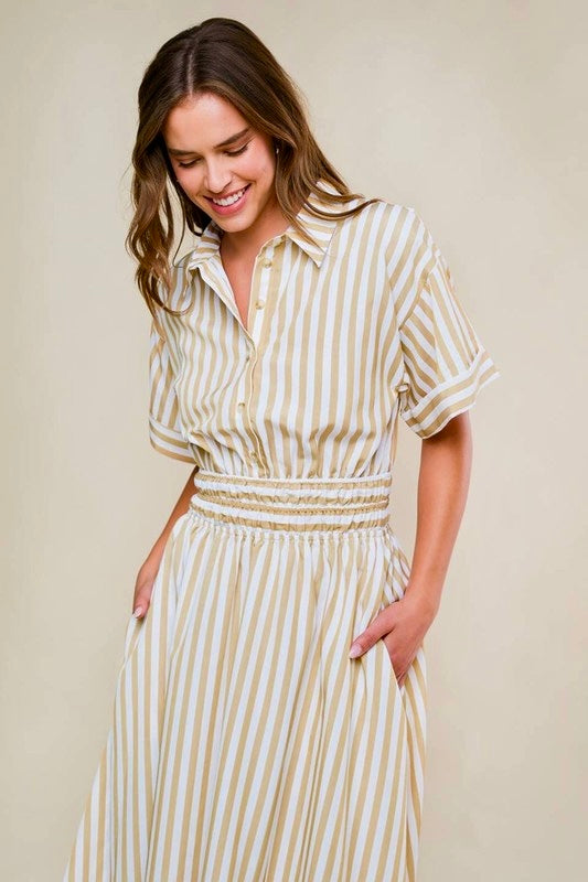 Stripes Midi dress