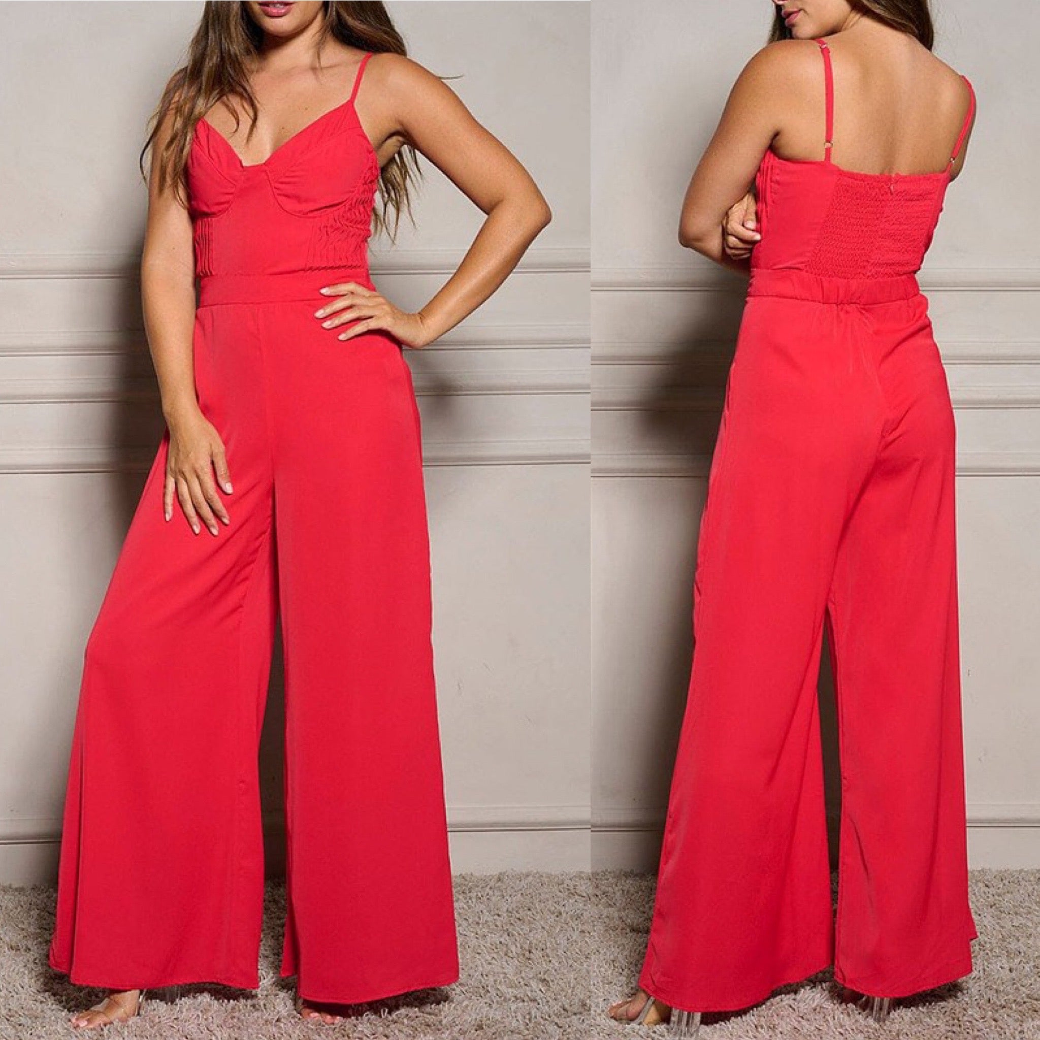 Pleated jumpsuit