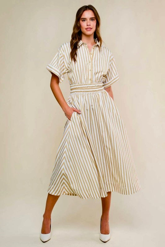 Stripes Midi dress