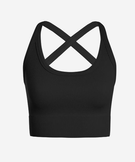 Crossed back basic top