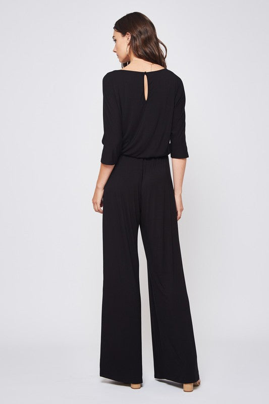 Boat neck Palazzo Jumpsuit
