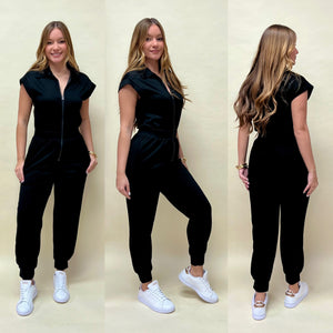 From zipper jumpsuit