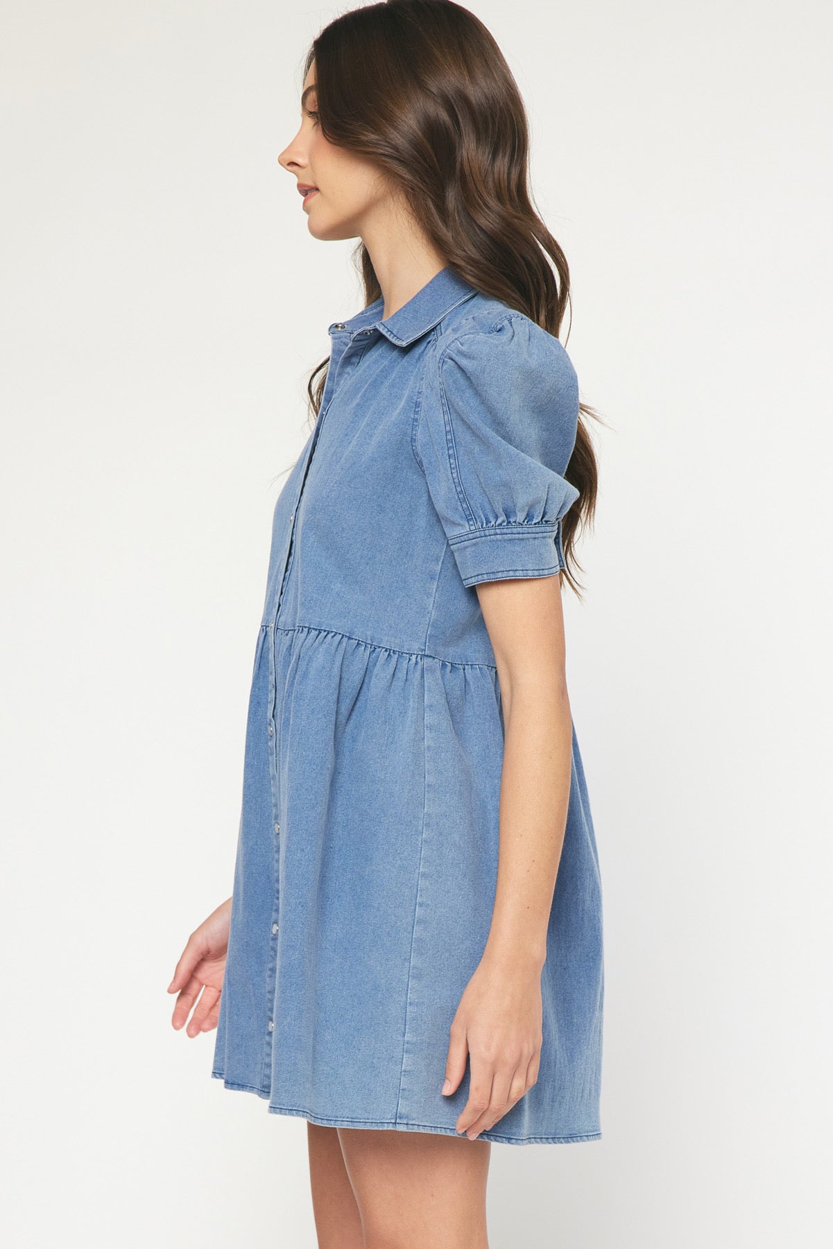 Stretch denim dress