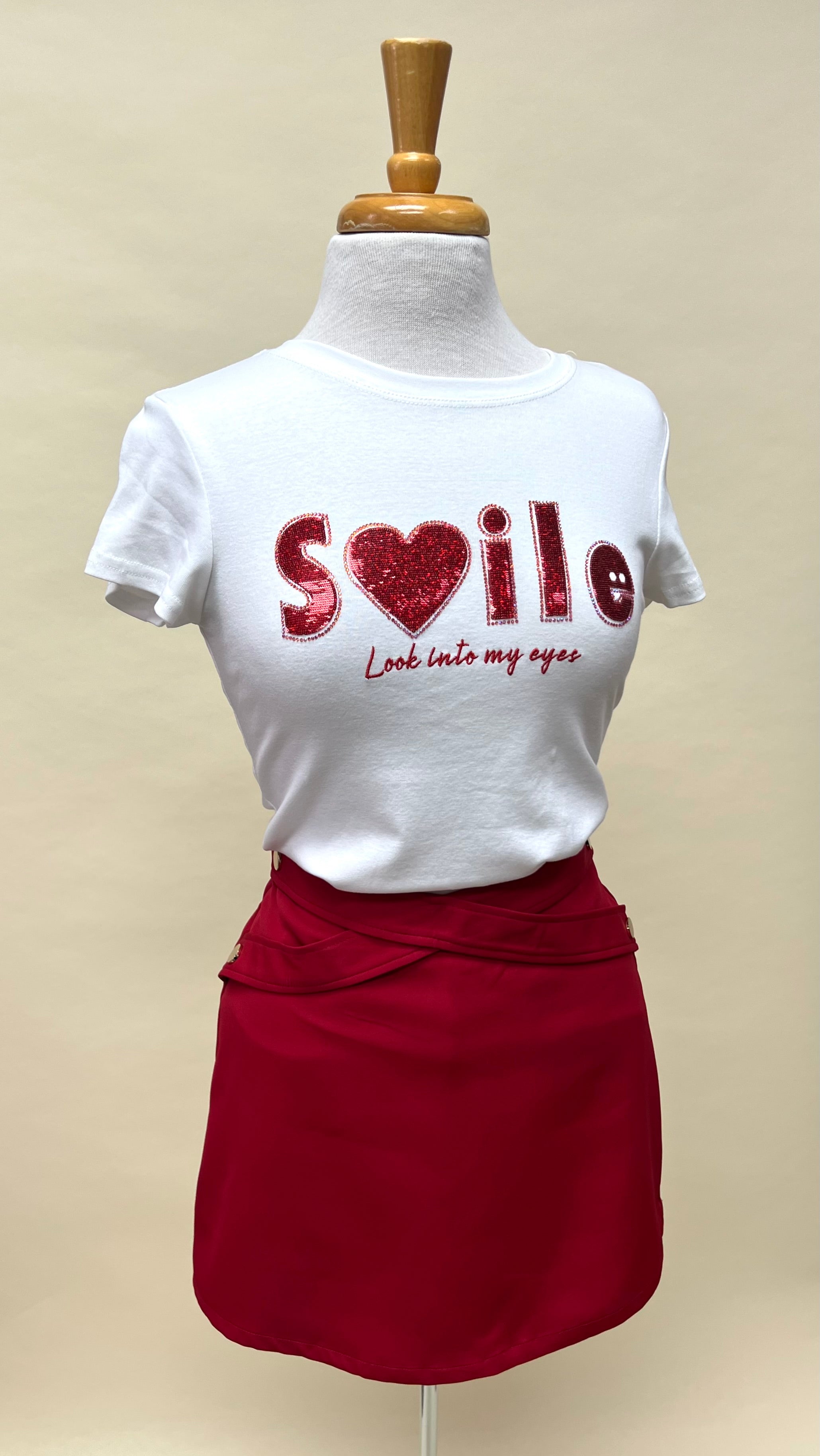 Smile sequins T-Shirt