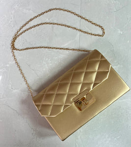 Plaided clutch bag