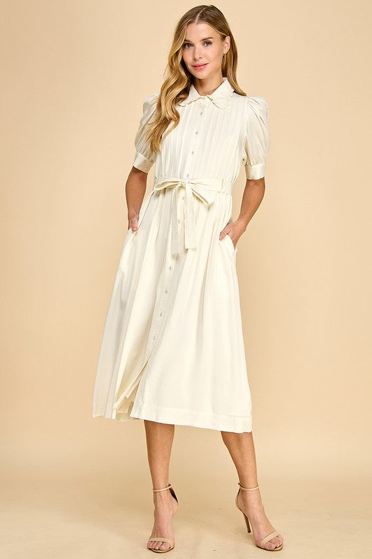 Pleated MIDI dress