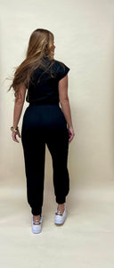 From zipper jumpsuit