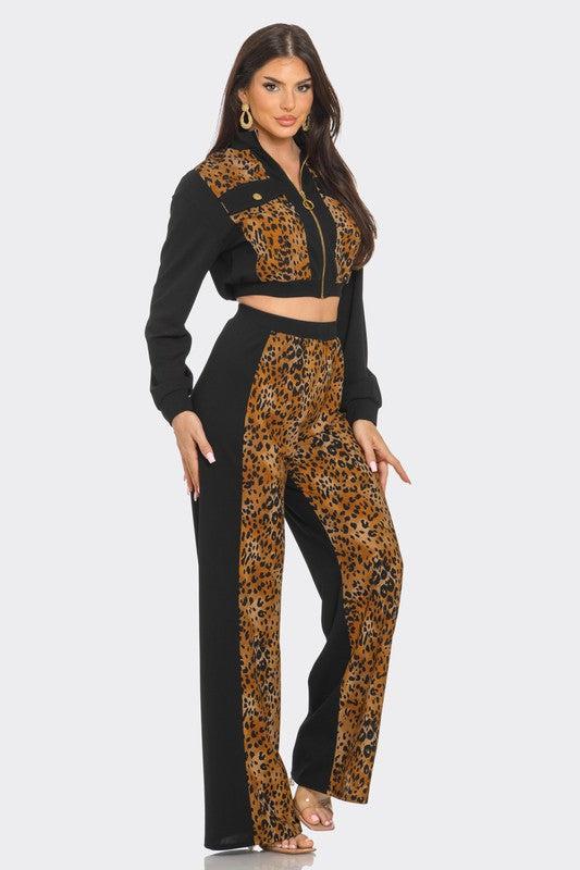 Leopard print set