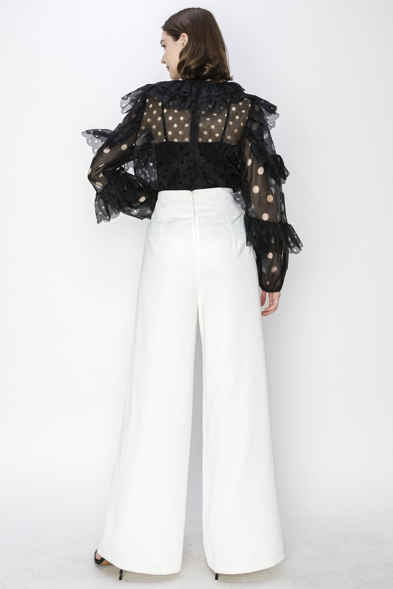 Front folded & chain palazzo