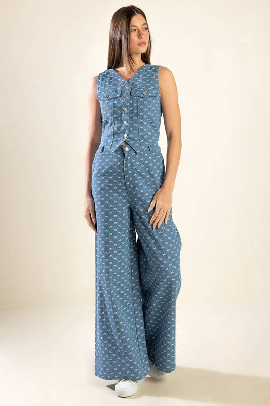 Lety’s Palazzo denim pant