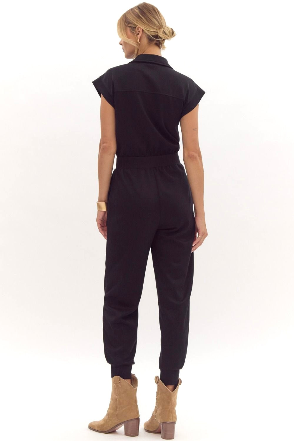 From zipper jumpsuit