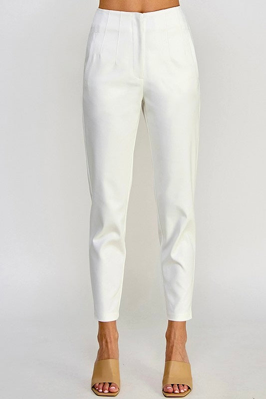 Stretch high waisted pants