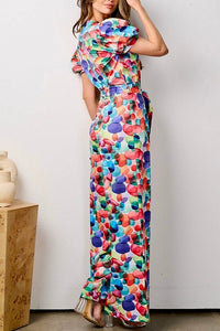 Colorful printed jumpsuit