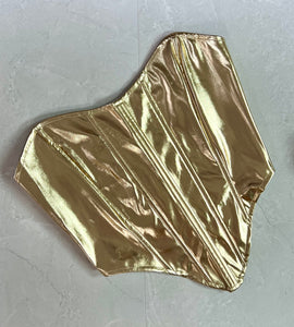 Metallic bustier