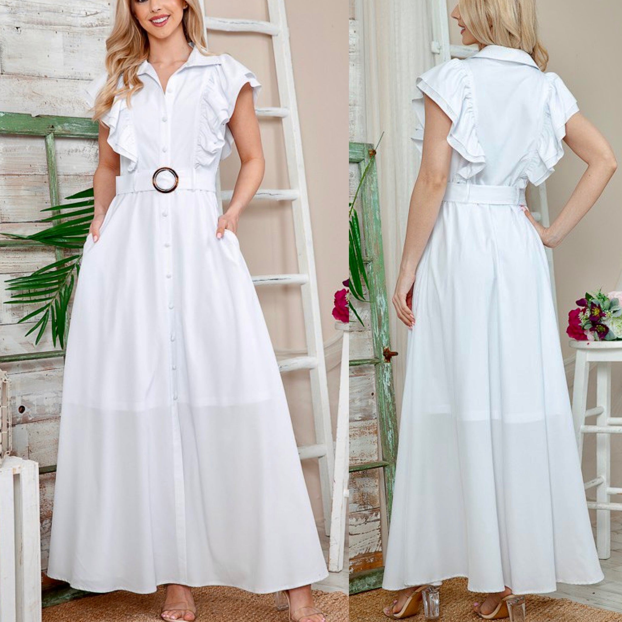 Ruffles maxi dress