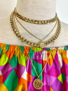 Layered chains necklace