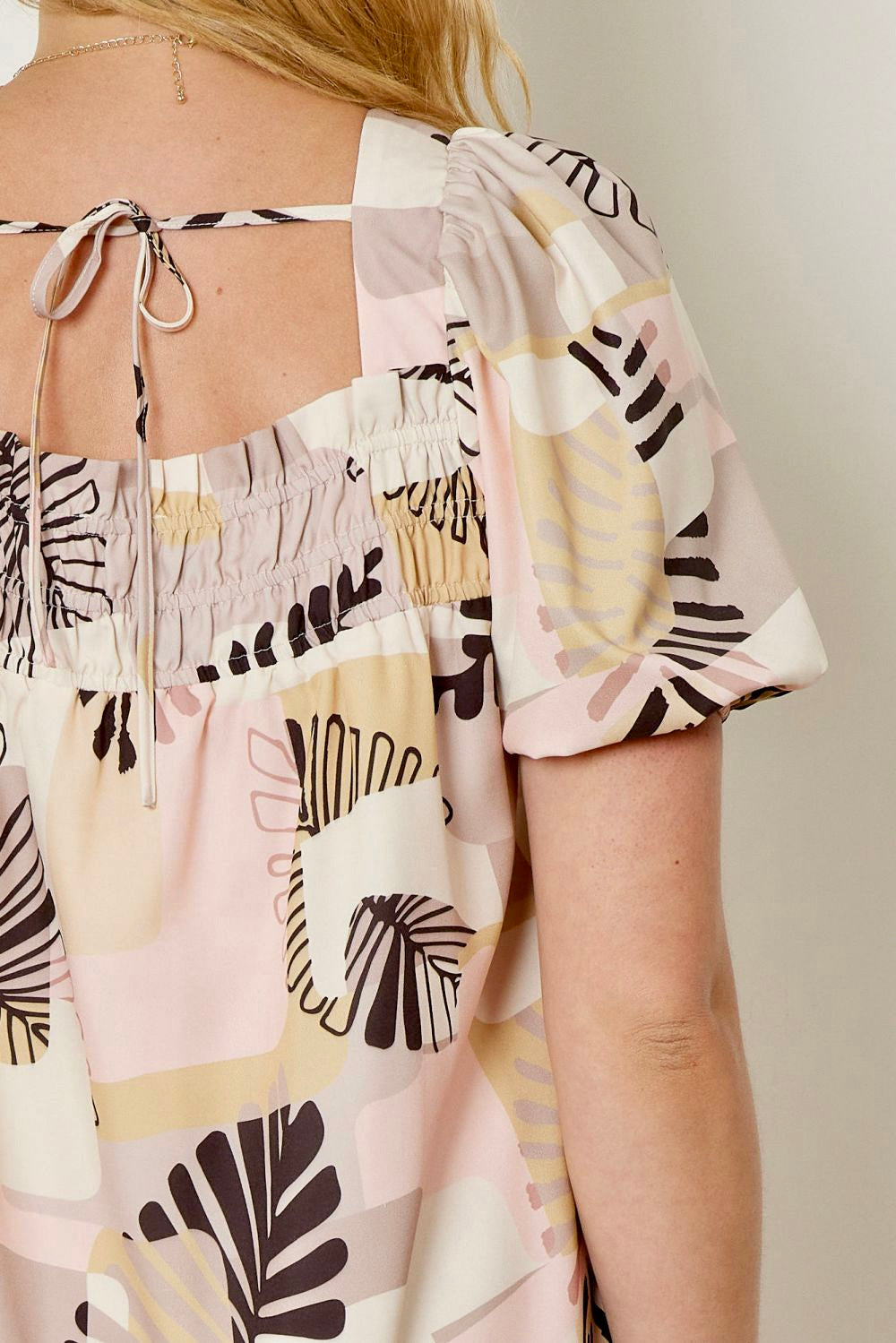 Leaves printed Plus dress