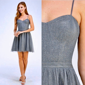 Metallic special occasion dress