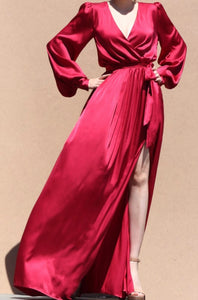 Balloons sleeves gown dress