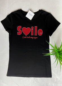 Smile sequins T-Shirt