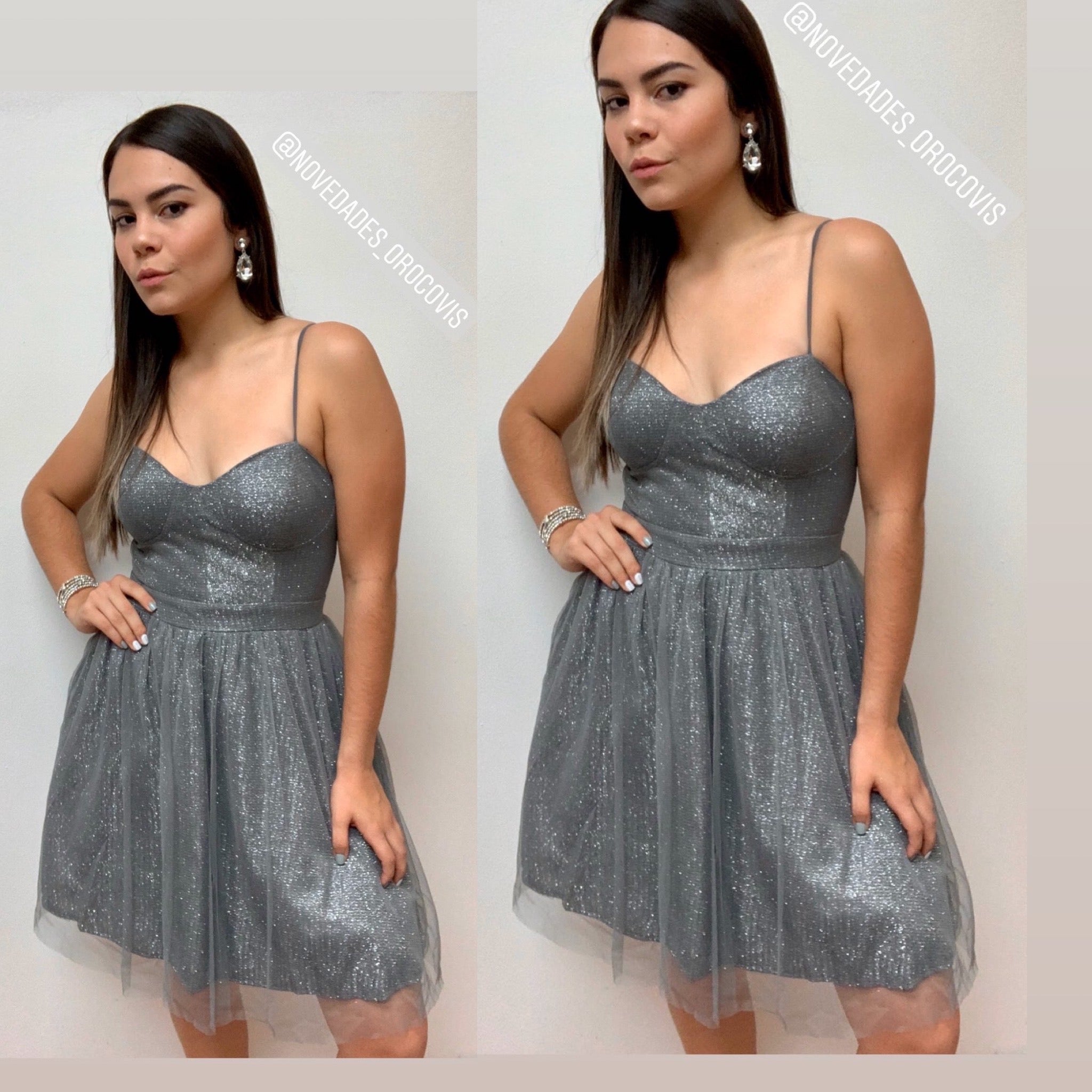 Metallic special occasion dress