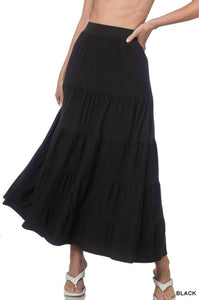 Layered ruffles skirt