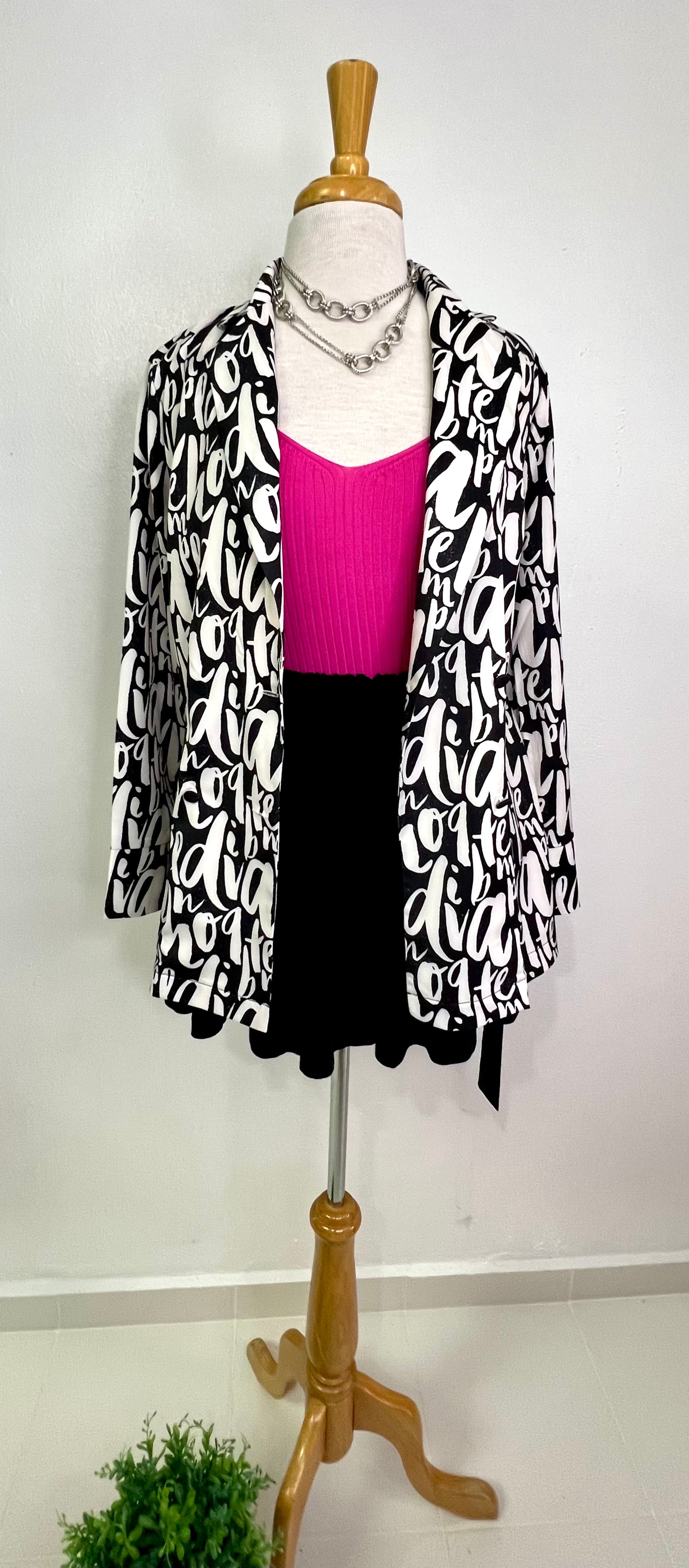 Diva printed blazer